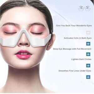 2 Piece Red Light and EMS eye wrinkle reducer for eyes and Korean collagen mask!